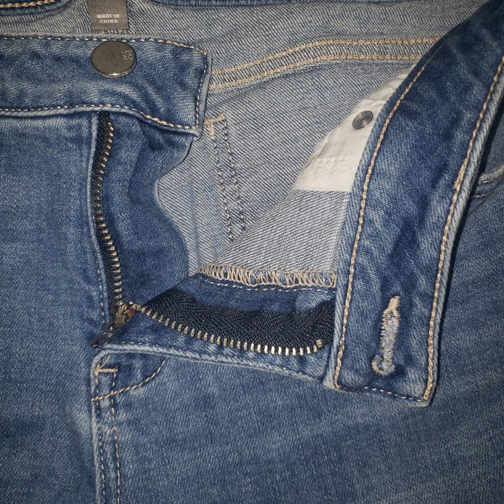 NYC & Co Soho Boyfriend Jeans Sz 4 Distressed Coastal Grunge Denim Pants - Picture 4 of 10